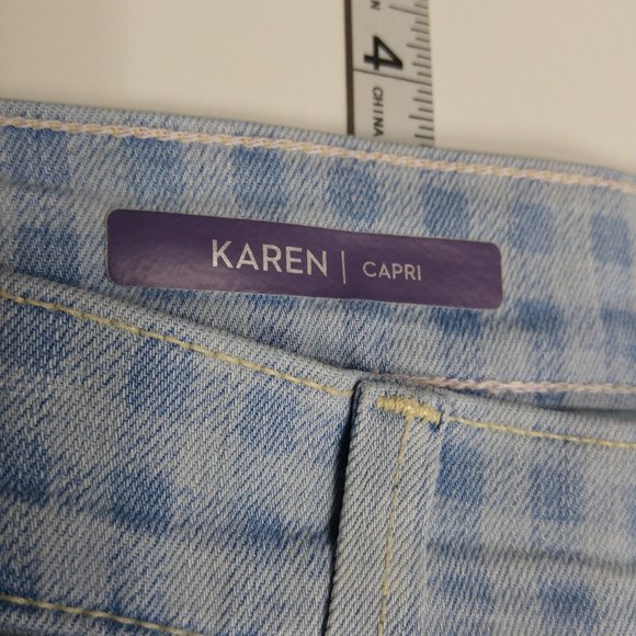 NYDJ Not Your Daughters Karen Crop Capri Jeans Women's 14 Stretch High Rise A170 - Picture 4 of 7